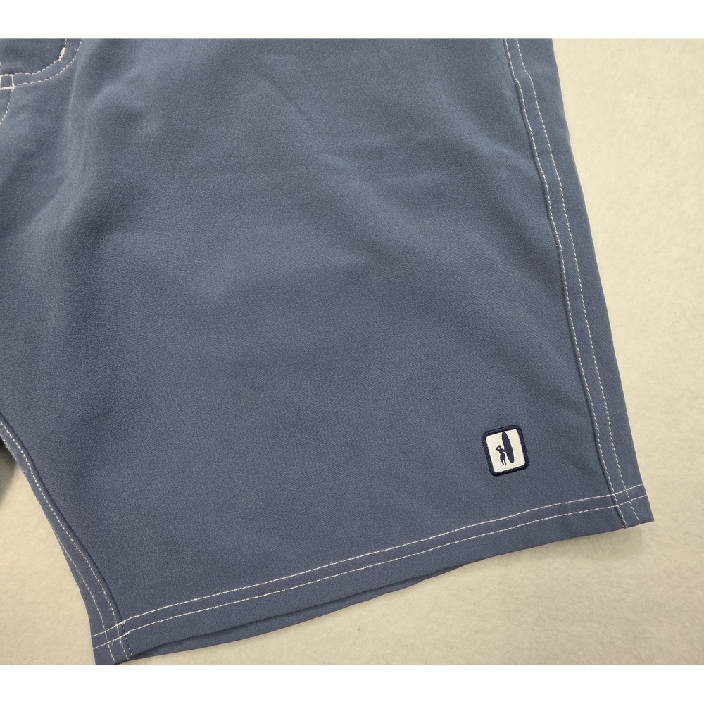 Johnnie O Shorts Mens 3 Blue Gray Stretch LIMITED USE West Coast Prep Boardshort - Picture 2 of 8
